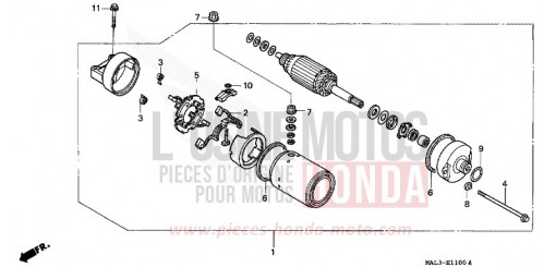 MOTEUR DE DEMARRAGE CBR600FW de 1998